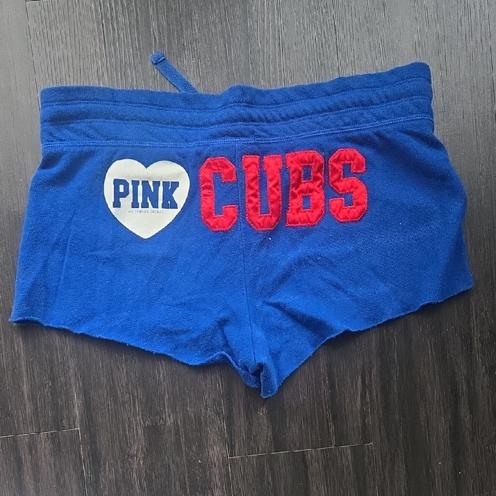 Blue PINK Cubs Shorts